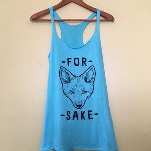 For Fox Sake Oversized Workout Tank